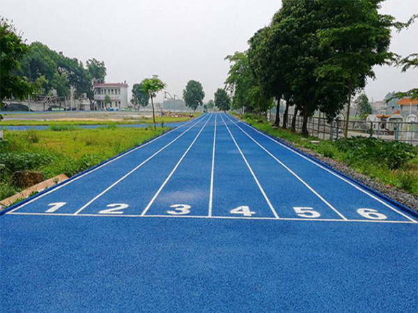 混合型自结纹塑胶跑道